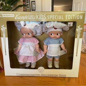NWT Vintage Campbells Soup Kids Special Edition Millennium Dolls
